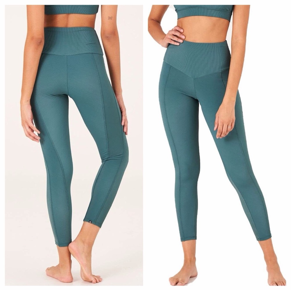 Onzie High-Waisted Blue Leggings